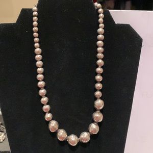 Silpada sterling silver electroformed necklace.